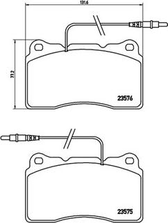 Magneti Marelli 363700423082 - Тормозные колодки, дисковые, комплект unicars.by