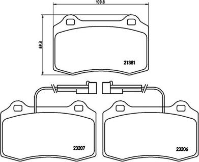 Magneti Marelli 363700423074 - Тормозные колодки, дисковые, комплект unicars.by