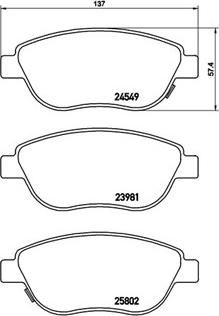 Magneti Marelli 363700423153 - Тормозные колодки, дисковые, комплект unicars.by