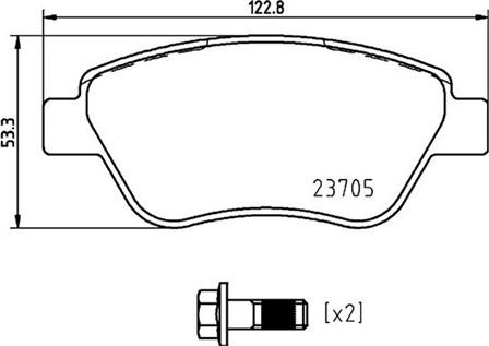 Magneti Marelli 363700423169 - Тормозные колодки, дисковые, комплект unicars.by