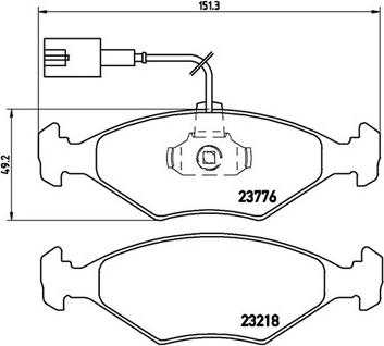 Magneti Marelli 363700423122 - Тормозные колодки, дисковые, комплект unicars.by