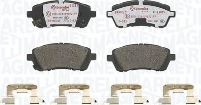 Magneti Marelli 363700516013 - Тормозные колодки, дисковые, комплект unicars.by