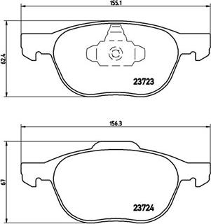 Magneti Marelli 363700524061 - Тормозные колодки, дисковые, комплект unicars.by