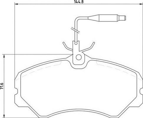 Magneti Marelli 363700205039 - Тормозные колодки, дисковые, комплект unicars.by