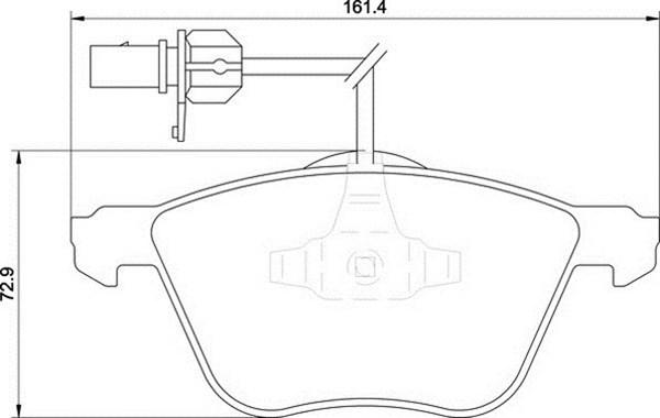 Magneti Marelli 363700201195 - Тормозные колодки, дисковые, комплект unicars.by