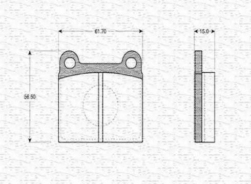 Magneti Marelli 363702160980 - Тормозные колодки, дисковые, комплект unicars.by