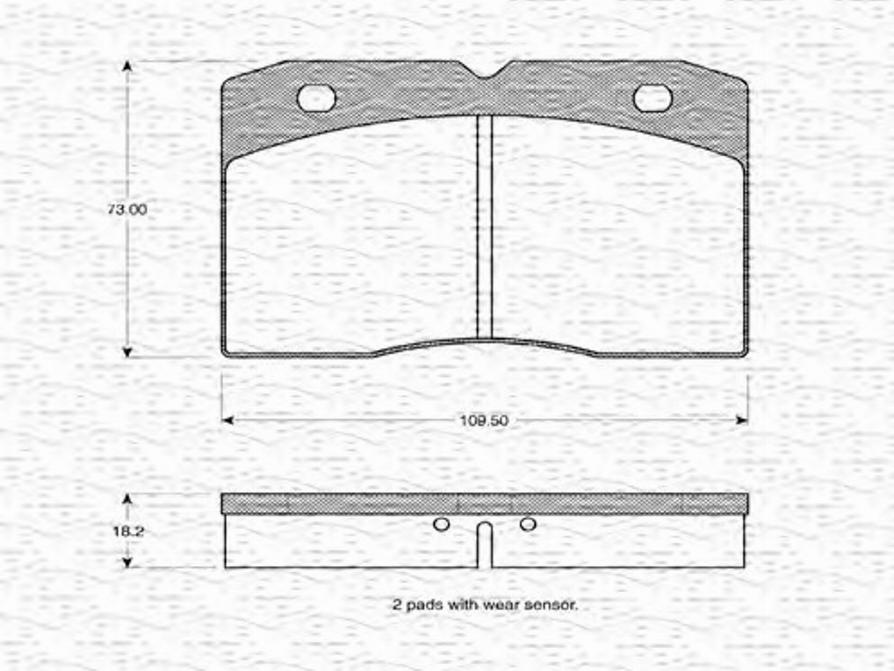 Magneti Marelli 363702160169 - Тормозные колодки, дисковые, комплект unicars.by