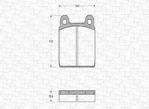 Magneti Marelli 363702160105 - Тормозные колодки, дисковые, комплект unicars.by