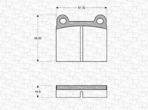 Magneti Marelli 363702160877 - Тормозные колодки, дисковые, комплект unicars.by