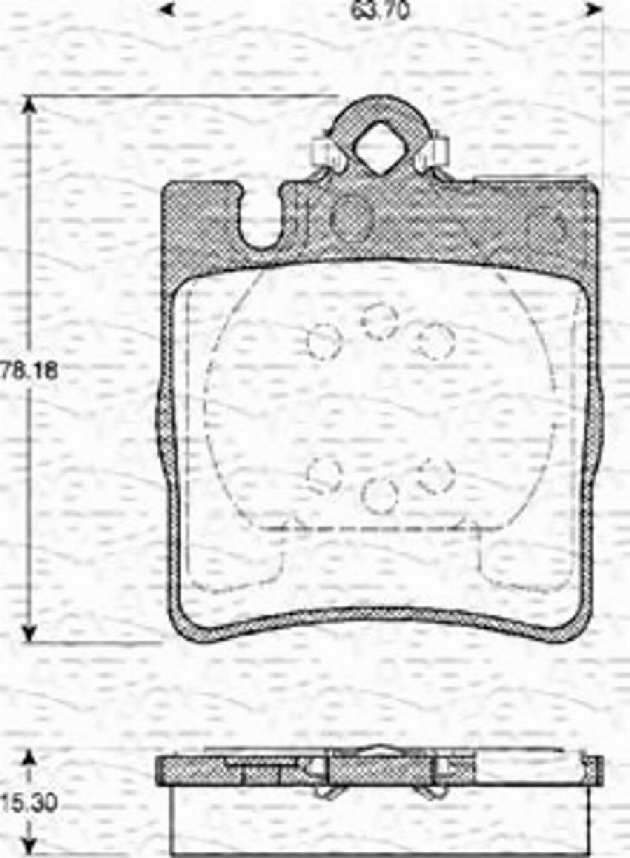 Magneti Marelli 363702161082 - Тормозные колодки, дисковые, комплект unicars.by