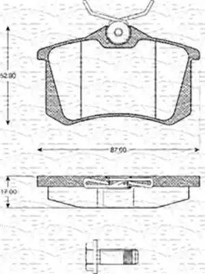 Magneti Marelli 363702161074 - Тормозные колодки, дисковые, комплект unicars.by