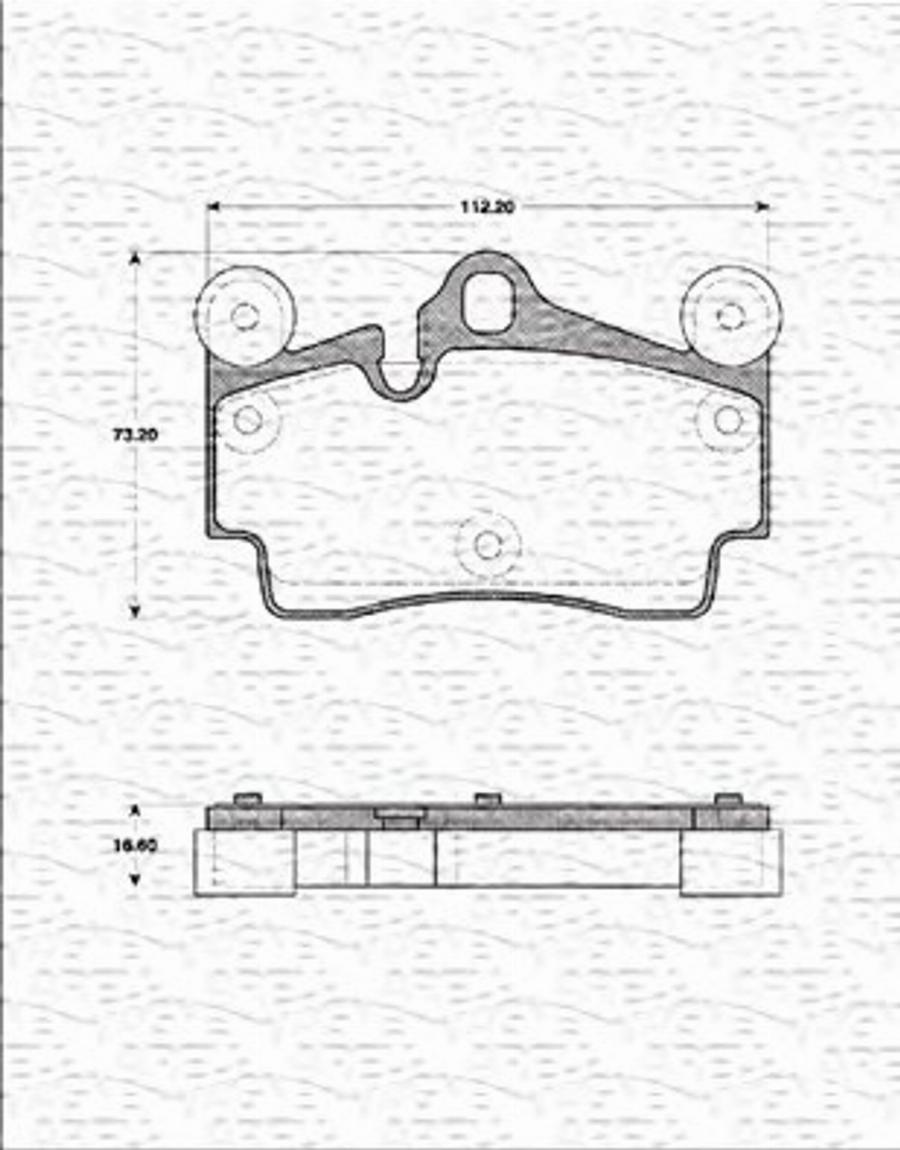 Magneti Marelli 363702161393 - Тормозные колодки, дисковые, комплект unicars.by