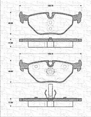 Magneti Marelli 363702161379 - Тормозные колодки, дисковые, комплект unicars.by