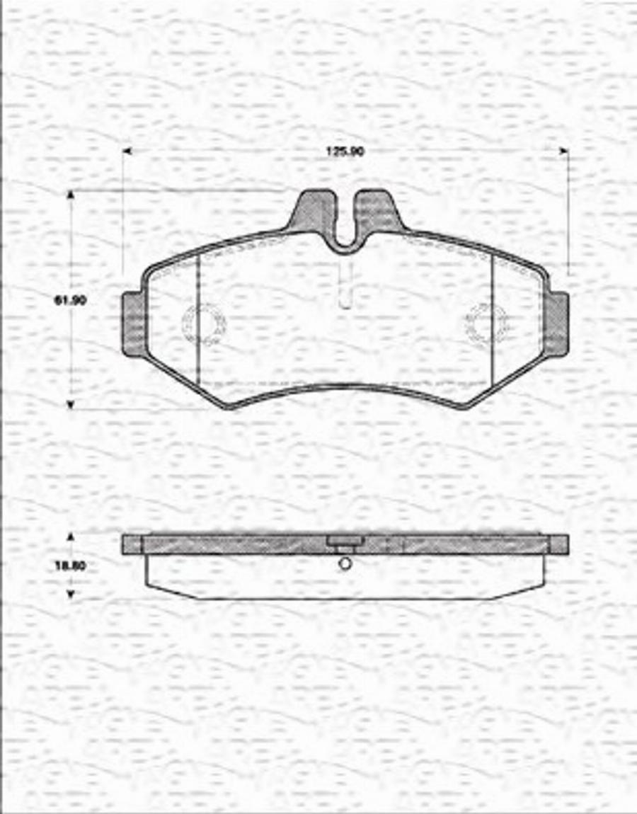 Magneti Marelli 363702161264 - Тормозные колодки, дисковые, комплект unicars.by