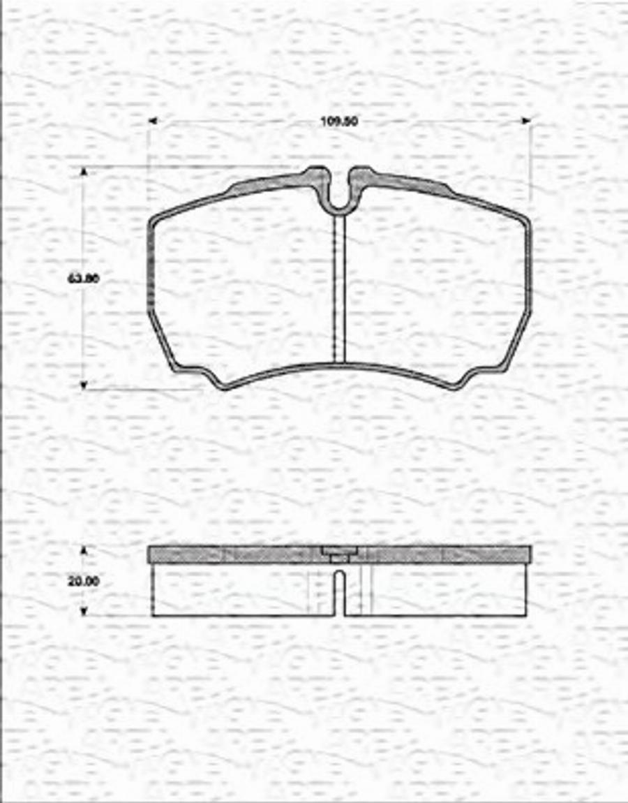 Magneti Marelli 363702161274 - Тормозные колодки, дисковые, комплект unicars.by