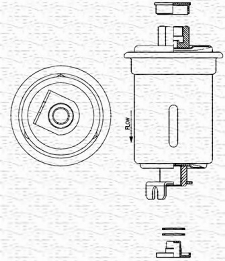 Magneti Marelli 213908908320 - Топливный фильтр unicars.by