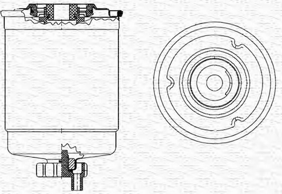 Magneti Marelli 213908567000 - Топливный фильтр unicars.by