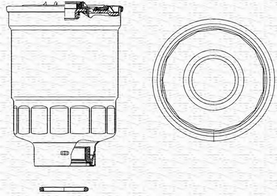 Magneti Marelli 213908523000 - Топливный фильтр unicars.by