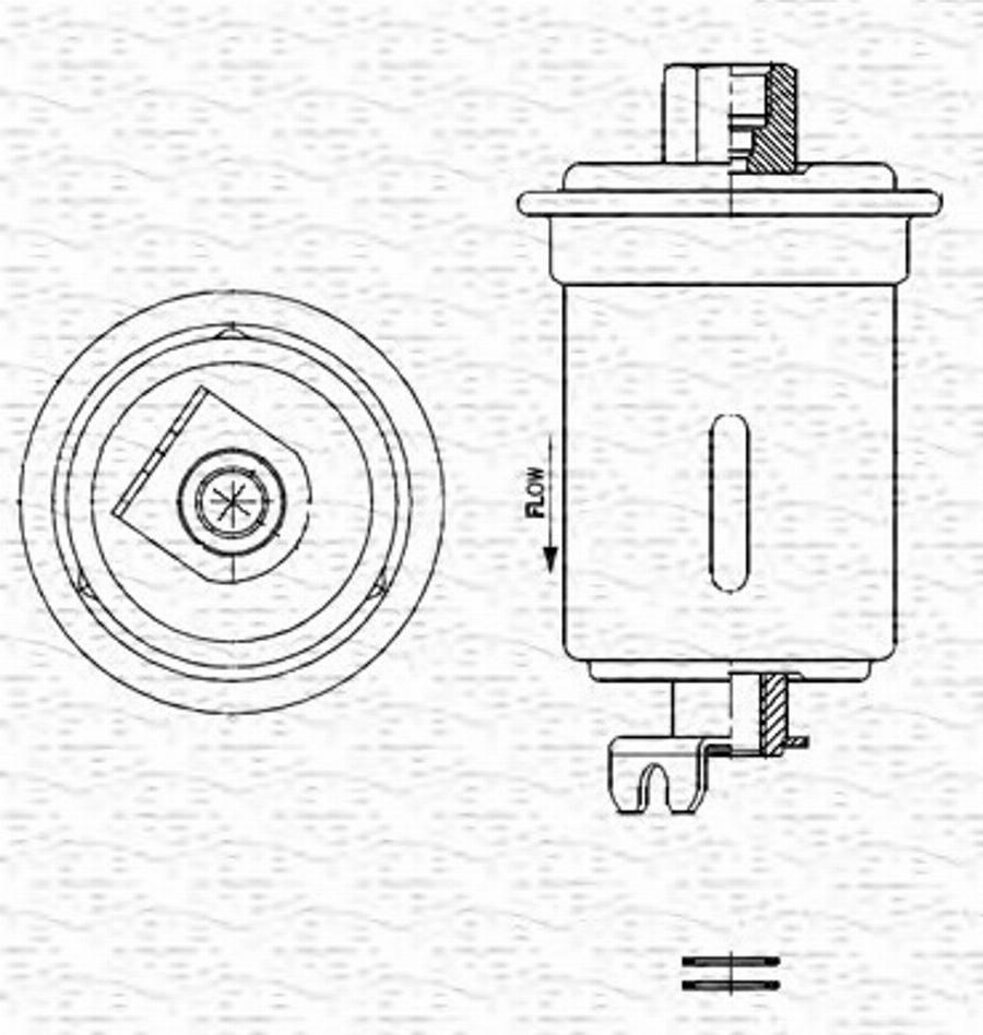 Magneti Marelli 213908606800 - Топливный фильтр unicars.by