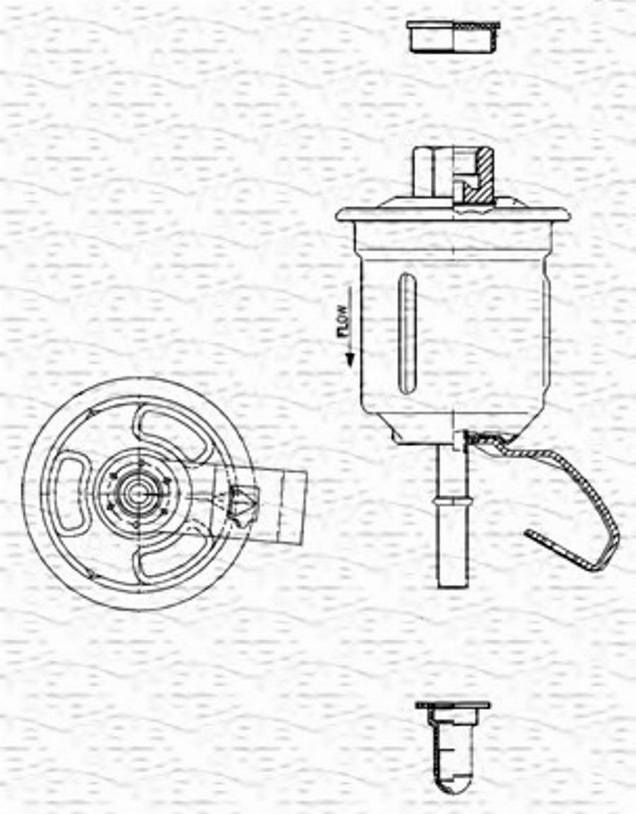 Magneti Marelli 213908307600 - Топливный фильтр unicars.by