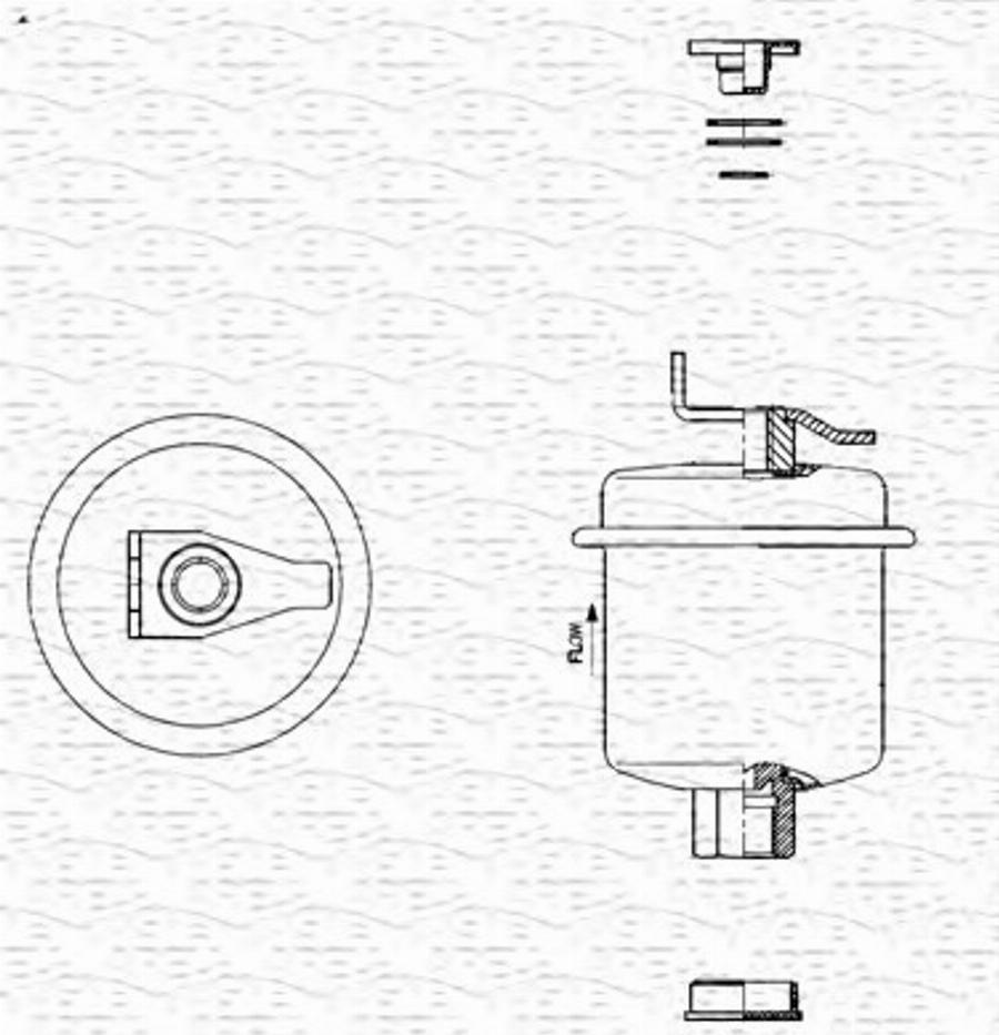 Magneti Marelli 213908720000 - Топливный фильтр unicars.by