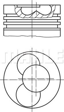 MAHLE 228 90 10 - Поршень unicars.by