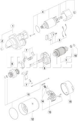 MAHLE MS 737 - Стартер unicars.by