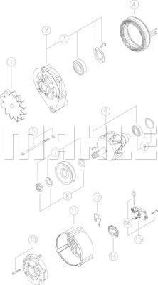 MAHLE MG 517 - Генератор unicars.by