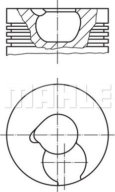 MAHLE 228 05 00 - Поршень unicars.by