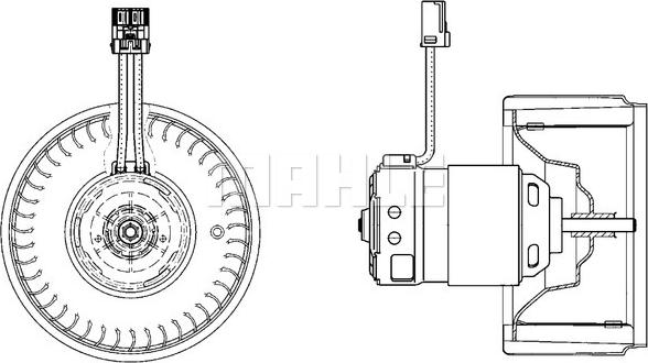 MAHLE AB 22 000P - Вентилятор салона unicars.by