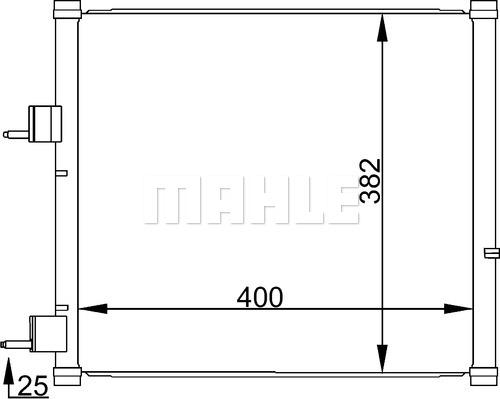 MAHLE AC 184 000S - Конденсатор кондиционера unicars.by