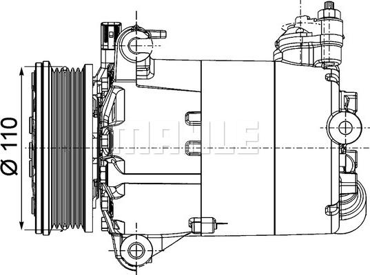 MAHLE ACP 1357 000P - Компрессор кондиционера unicars.by