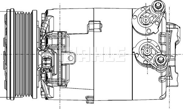 MAHLE ACP 1357 000P - Компрессор кондиционера unicars.by