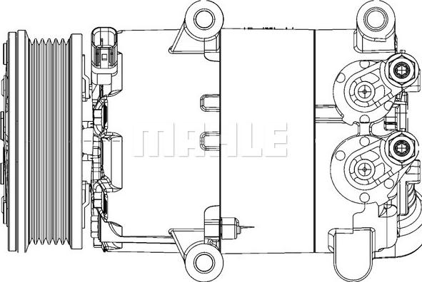 MAHLE ACP 1366 000P - Компрессор кондиционера unicars.by