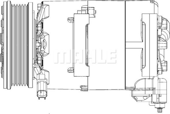 MAHLE ACP 1366 000P - Компрессор кондиционера unicars.by