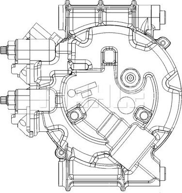 MAHLE ACP 1366 000P - Компрессор кондиционера unicars.by