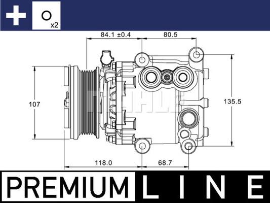 MAHLE ACP 1336 000P - Компрессор кондиционера unicars.by