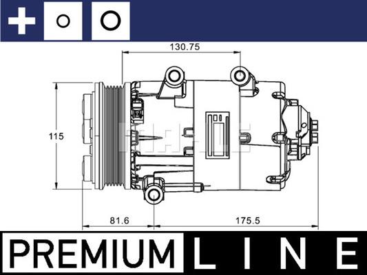 MAHLE ACP 1331 000P - Компрессор кондиционера unicars.by