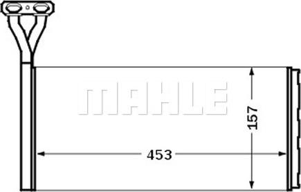 MAHLE AH 46 000S - Теплообменник, отопление салона unicars.by