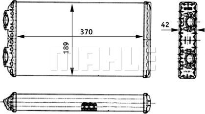 MAHLE AH 125 000P - Теплообменник, отопление салона unicars.by