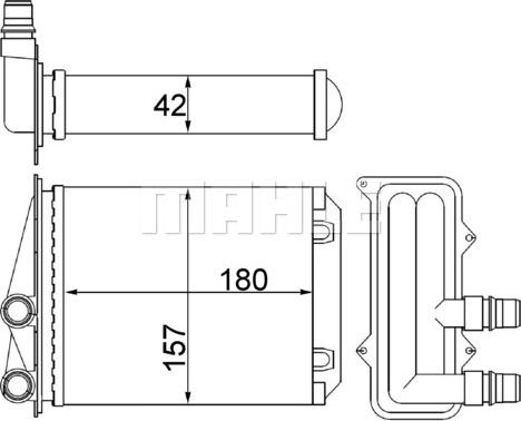 MAHLE AH 246 000S - Теплообменник, отопление салона unicars.by