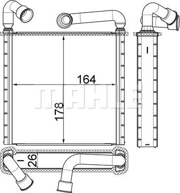 MAHLE AH 253 000S - Теплообменник, отопление салона unicars.by