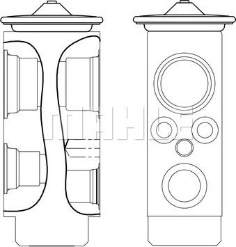 MAHLE AVE 9 000S - Расширительный клапан, кондиционер unicars.by