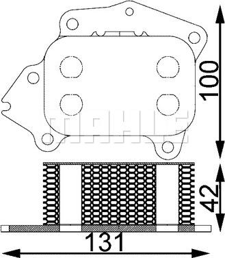 MAHLE CLC 194 000S - Масляный радиатор, двигательное масло unicars.by