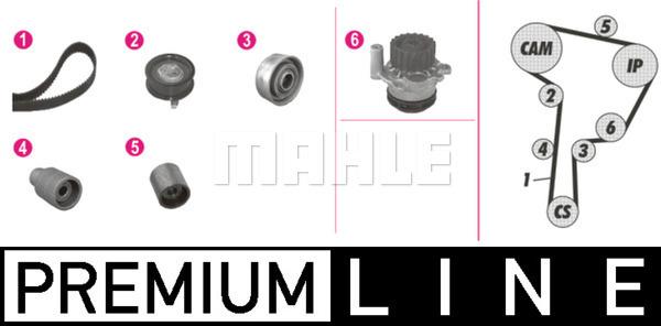 MAHLE CPK 60 000P - Водяной насос + комплект зубчатого ремня ГРМ unicars.by