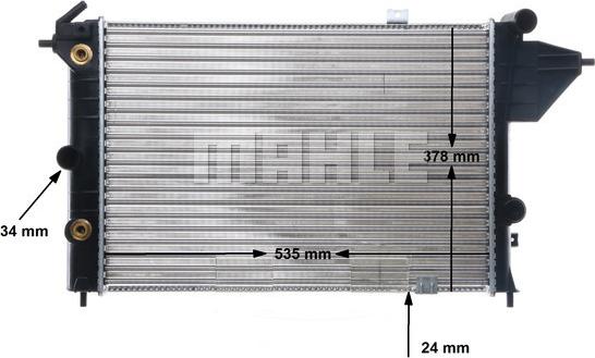 MAHLE CR 439 000S - Радиатор, охлаждение двигателя unicars.by