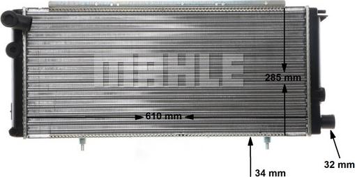 MAHLE CR 425 000S - Радиатор, охлаждение двигателя unicars.by