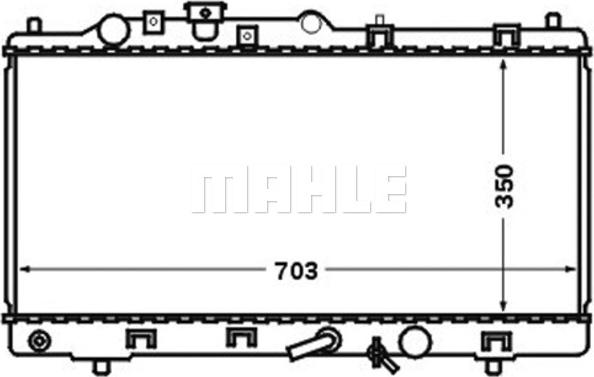 MAHLE CR 1474 000S - Радиатор, охлаждение двигателя unicars.by