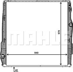 MAHLE CR 2093 000P - Радиатор, охлаждение двигателя unicars.by