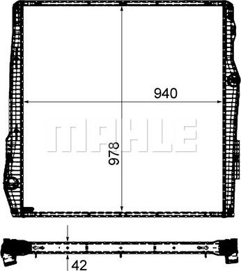 MAHLE CR 2093 000P - Радиатор, охлаждение двигателя unicars.by